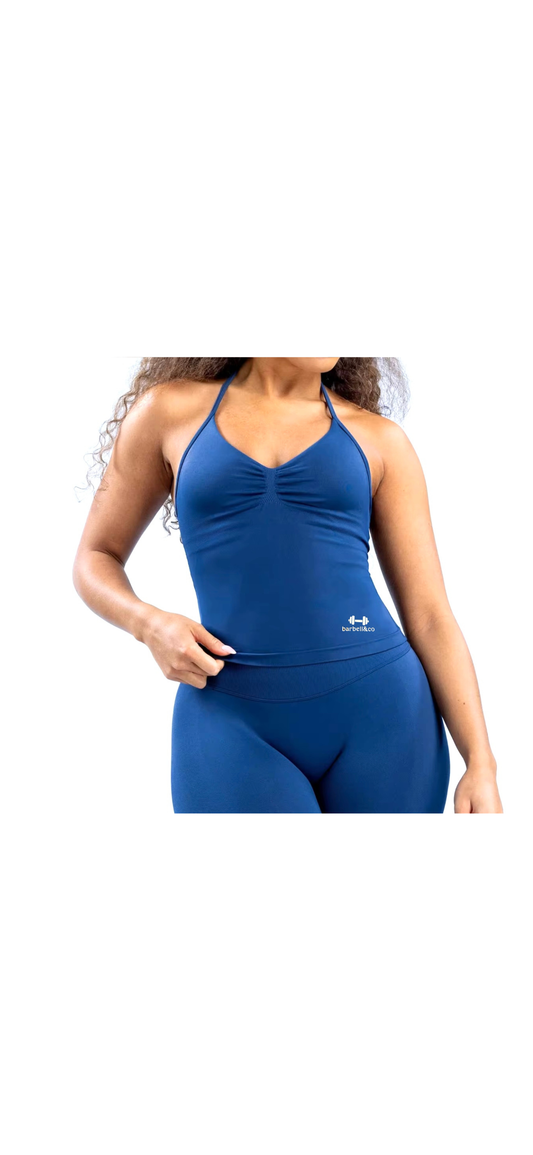 Halter- neck sports top